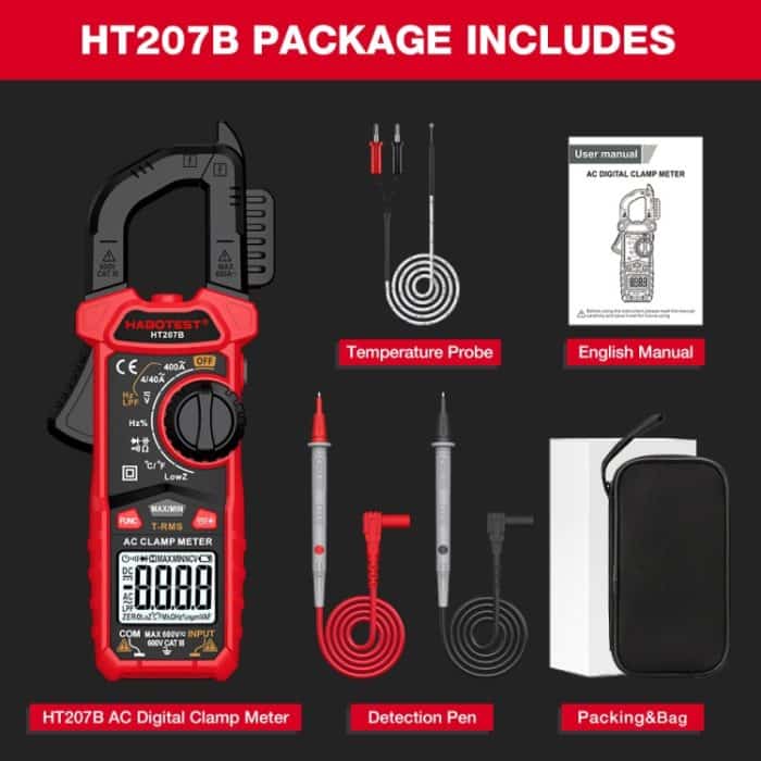 HABOTEST HT207B Multifunktionales digitales Zangenmultimeter – Bild 2