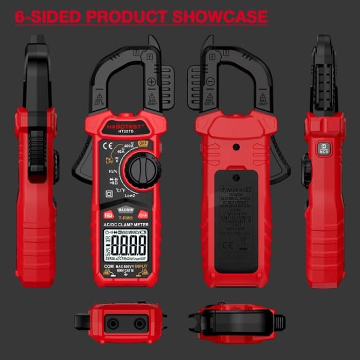 HABOTEST HT207B Multifunktionales digitales Zangenmultimeter – Bild 4