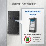 C303B One-to-One Home Drahtlose Türklingel Temperatur Digitalanzeige Fernbedienung Älterer Pager, US Plug, EU Plug – Bild 3