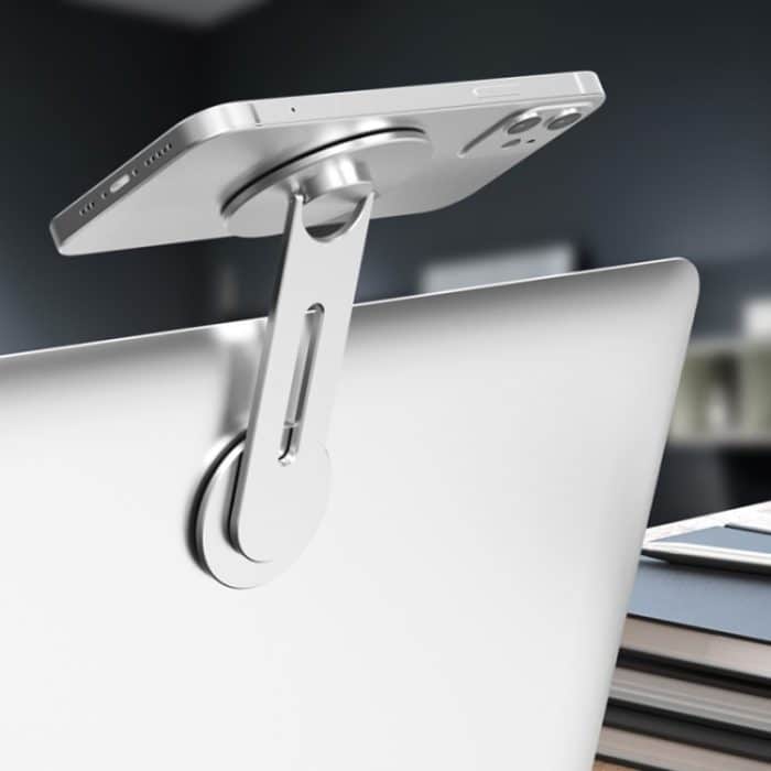 ZF013 Für Tesla MagSafe Magnetischer versteckter Telefonhalter, Flip-Version, ZF013 (Grey), ZF013 – Bild 4