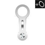 ZF012 Für Tesla magnetischer versteckter Telefonhalter, mit 2 Stück Magnetfolie, ZF012 (Grey), ZF012