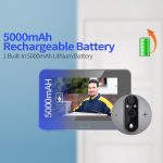 ESCAM C87 1080P 4,3 Zoll Smart WiFi Digitaler Türspion unterstützt Weitwinkel-PIR & Nachtsicht & Dingdong-Foto, C87 – Bild 11