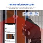 ESCAM C87 1080P 4,3 Zoll Smart WiFi Digitaler Türspion unterstützt Weitwinkel-PIR & Nachtsicht & Dingdong-Foto, C87 – Bild 4