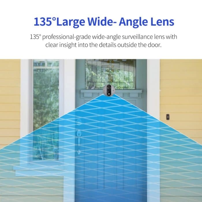ESCAM C87 1080P 4,3 Zoll Smart WiFi Digitaler Türspion unterstützt Weitwinkel-PIR & Nachtsicht & Dingdong-Foto, C87 – Bild 7