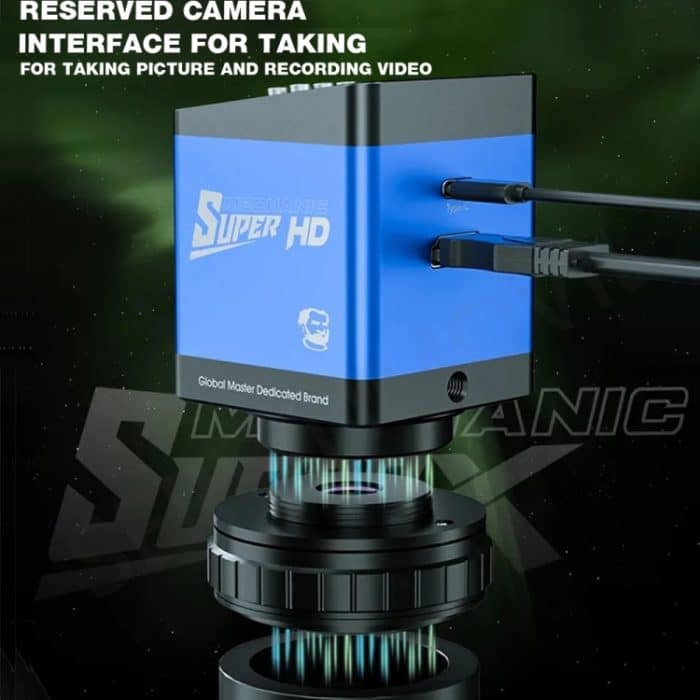 Mechaniker Super X 360 Rotation HD Video Trinokular Stereomikroskop – Bild 8