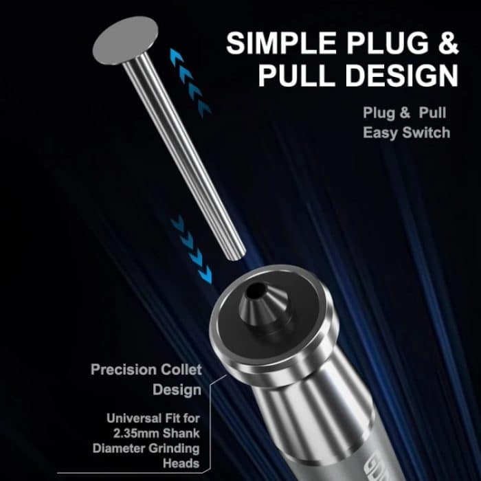 Mechaniker GDR1, der drahtlosen kleinen Handchip-Polier-Schleifstift auflädt – Bild 5