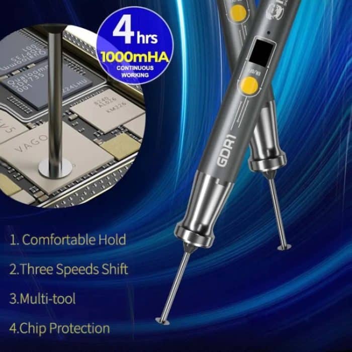 Mechaniker GDR1, der drahtlosen kleinen Handchip-Polier-Schleifstift auflädt – Bild 8