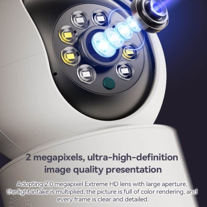 Yesido KM11 3,0 MP Vollfarb-Tag- und Nacht-Smart-2,4-G-WIFI-Kamera, UK Plug, EU Plug – Bild 5