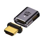 8K 60Hz HDTV-zu-HDTV-Magnetadapter, Male Straight Female Side Right Bend, Male Straight Female Side Left Bend, 3D Curved Female Vertical Reverse Side, 3D Curved Female Vertical Front Side, Straight