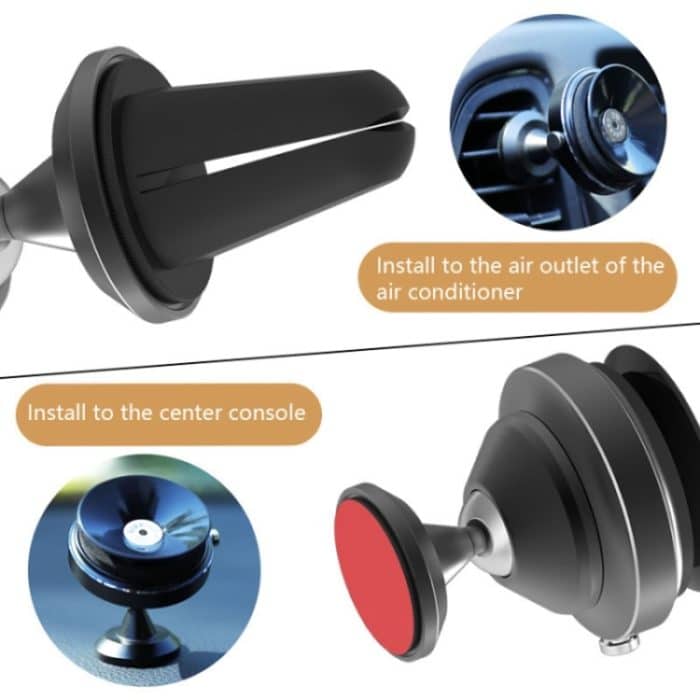Auspuff-Saugnapf 360 drehbarer Auto-Luftauslass-Handyhalter – Bild 2