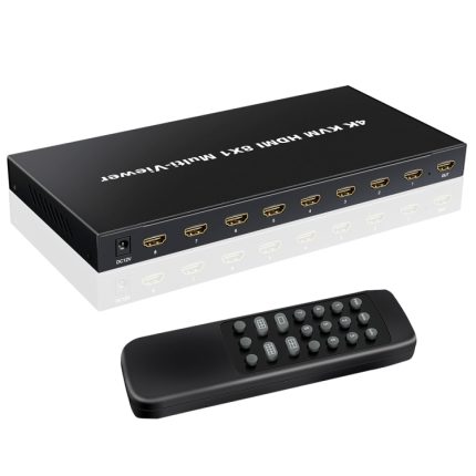 NK-E80 4K 30Hz 8 In 1 Out HDMI 8-Wege-Bildschirmsplitter KVM-Switch, EU Plug, US Plug, UK Plug, AU Plug