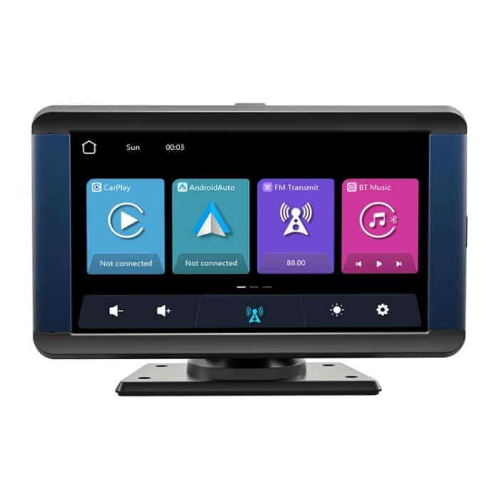 B300R 7 Zoll tragbarer Auto-MP5-Player, integrierter Fahrrekorder, unterstützt CarPlay / Android Auto, B300R – Bild 1