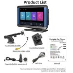 B300R 7 Zoll tragbarer Auto-MP5-Player, integrierter Fahrrekorder, unterstützt CarPlay / Android Auto, B300R – Bild 5