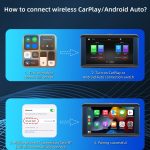 B300R 7 Zoll tragbarer Auto-MP5-Player, integrierter Fahrrekorder, unterstützt CarPlay / Android Auto, B300R – Bild 9