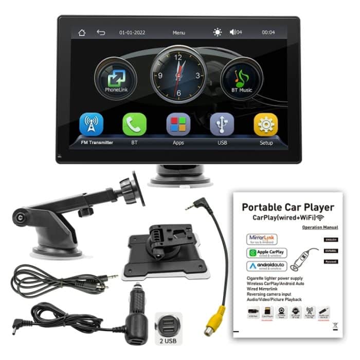 B5305 9 Zoll tragbarer Auto-MP5-Player, unterstützt CarPlay / Android Auto, B5305 – Bild 4