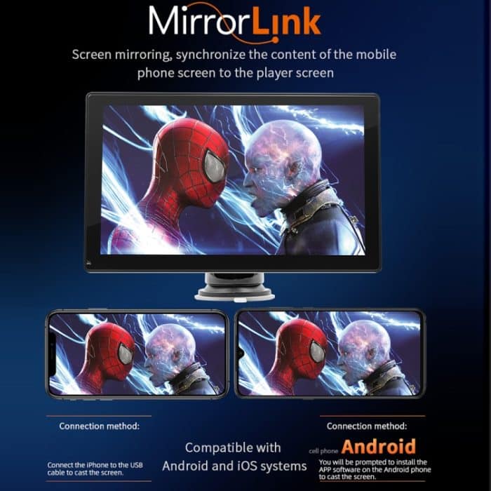 B5305 9 Zoll tragbarer Auto-MP5-Player, unterstützt CarPlay / Android Auto, B5305 – Bild 7