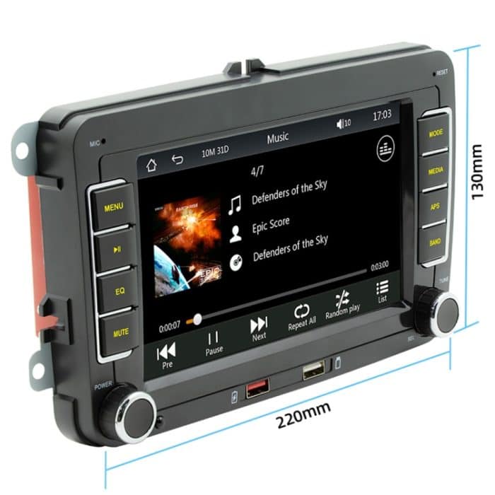 F9070 Für Volkswagen 7 Zoll tragbarer Auto-MP5-Player, unterstützt CarPlay / Android Auto, F9070 – Bild 2
