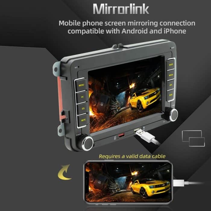 F9070 Für Volkswagen 7 Zoll tragbarer Auto-MP5-Player, unterstützt CarPlay / Android Auto, F9070 – Bild 4