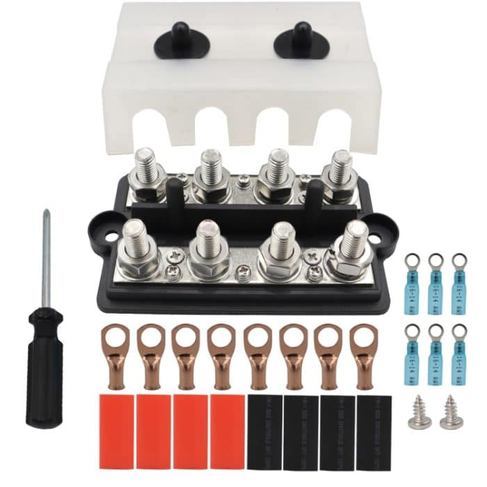 CP-4065 Zweireihige M8-Stromverteilerblock-Anschlussbolzen mit Anschlüssen, CP-4065 – Bild 1