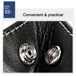 7001 Leder-Desktop-Quadrat-Aufbewahrungsbox für den Haushalt, Ablage für Kleinigkeiten – Bild 6