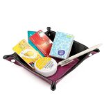7001 Leder-Desktop-Quadrat-Aufbewahrungsbox für den Haushalt, Ablage für Kleinigkeiten – Bild 7