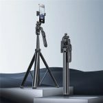 YESIDO SF17 Multifunktionaler einziehbarer Metallstativ Selfie-Stick für Handy-Kamera, SF17 – Bild 2