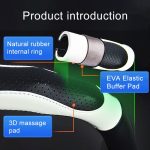 Superfaser-Leder-Auto-Universal-Anti-Rutsch-Lenkradbezug, Durchmesser: 38 cm – Bild 2