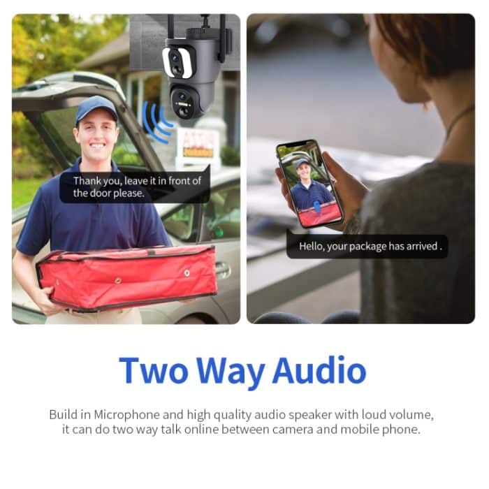 ESCAM QF390 2x2MP binokulare Solar-WLAN-Kamera unterstützt bidirektionale Sprach- und Alarmaufzeichnung, QF390 – Bild 8