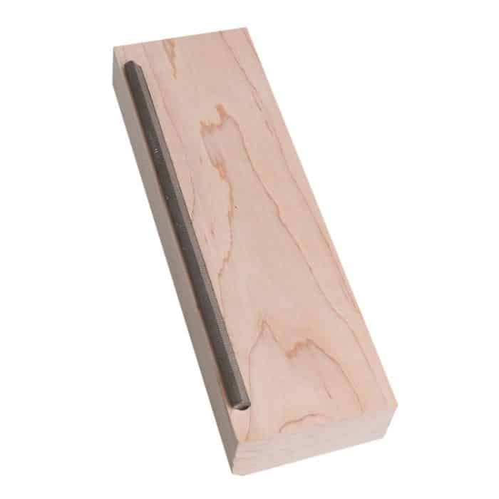 Bünde für elektrische Akustikgitarren, die das Kantenschneidewerkzeug für Fasen abfeilen – Bild 4