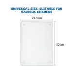 YX077 Transparentes, rutschfestes Acryl-Schneidebrett – Bild 3