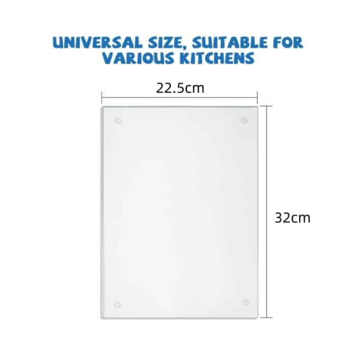 YX077 Transparentes, rutschfestes Acryl-Schneidebrett – Bild 3