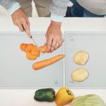 YX078 2 Stück / Set transparentes, rutschfestes Acryl-Schneidebrett – Bild 5