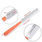 Gitarrenhals Messlineal Gitarrenschärfdatei Gitarrenhals Kerbe Lineal Bund Polierpad – Bild 5