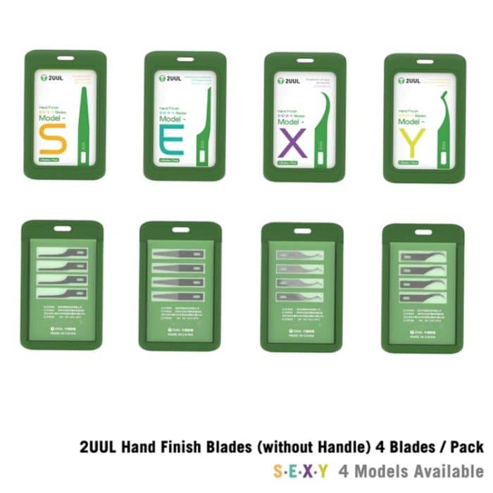 2UUL Handfinish-Klingen zum Ablösen/Entfernen von Telefonbildschirmen, S, E, X, Y – Bild 2