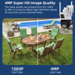 QX86 Bewegungsverfolgungs-Nachtsicht-Smart-Kamera unterstützt Sprach-Gegensprechanlage, US Plug, EU Plug, AU Plug, UK Plug – Bild 3