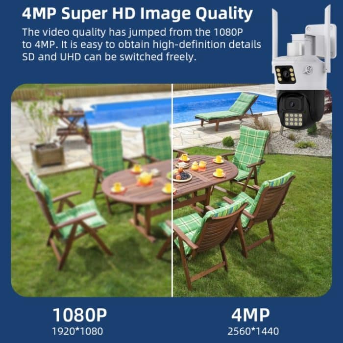 QX86 Bewegungsverfolgungs-Nachtsicht-Smart-Kamera unterstützt Sprach-Gegensprechanlage, US Plug, EU Plug, AU Plug, UK Plug – Bild 3