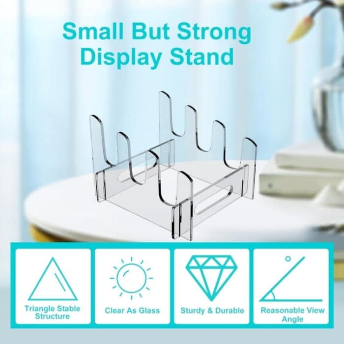 Abnehmbarer Teller-Aufbewahrungsständer aus Acryl mit mehrschichtigem Abtropfgestell, 16.5 x 15.3 x 11.5cm, 21.6 x 15.3 x 12.5cm, 26.7 x 15.3 x 14cm – Bild 6