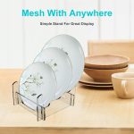 Abnehmbarer Teller-Aufbewahrungsständer aus Acryl mit mehrschichtigem Abtropfgestell, 16.5 x 15.3 x 11.5cm, 21.6 x 15.3 x 12.5cm, 26.7 x 15.3 x 14cm – Bild 8