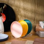 Transparenter Teller-Aufbewahrungsständer aus Acryl für Geschirr, Single Pack, 2pcs / Pack – Bild 5