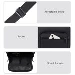 Cwatcun D103 Umhängetasche, Kameratasche, Fotoobjektiv-Umhängetasche, 22.5 x 19.5 x 8cm, 22.5 x 22.5 x 12.5cm – Bild 2