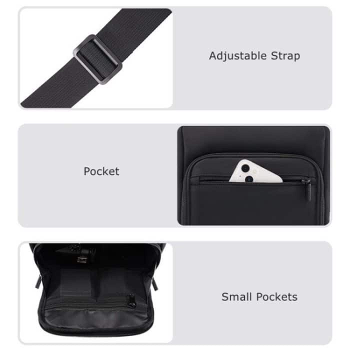 Cwatcun D103 Umhängetasche, Kameratasche, Fotoobjektiv-Umhängetasche, 22.5 x 19.5 x 8cm, 22.5 x 22.5 x 12.5cm – Bild 2