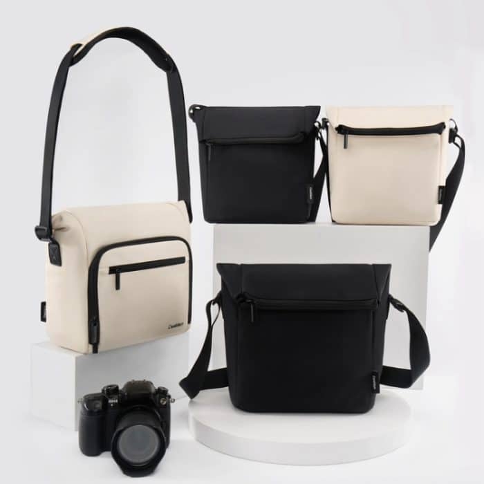 Cwatcun D103 Umhängetasche, Kameratasche, Fotoobjektiv-Umhängetasche, 22.5 x 19.5 x 8cm, 22.5 x 22.5 x 12.5cm – Bild 7