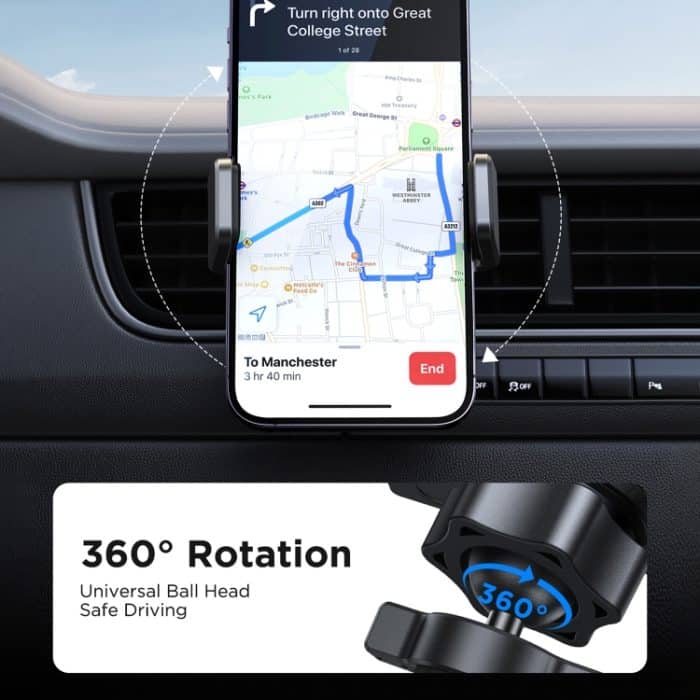 JOYROOM JR-ZS377 Handy-Navigationshalterung für Lüftungsschlitze im Auto – Bild 5