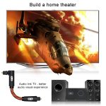 EMK 90 Grad drehbar, verstellbar, rechtwinklig, 360 Grad drehbar, optisches Audiokabel aus Pulg-Nylongewebe, 50cm(Orange), 1m(Orange), 1.5m(Orange), 2m(Orange), 3m(Orange), 5m(Orange) – Bild 8