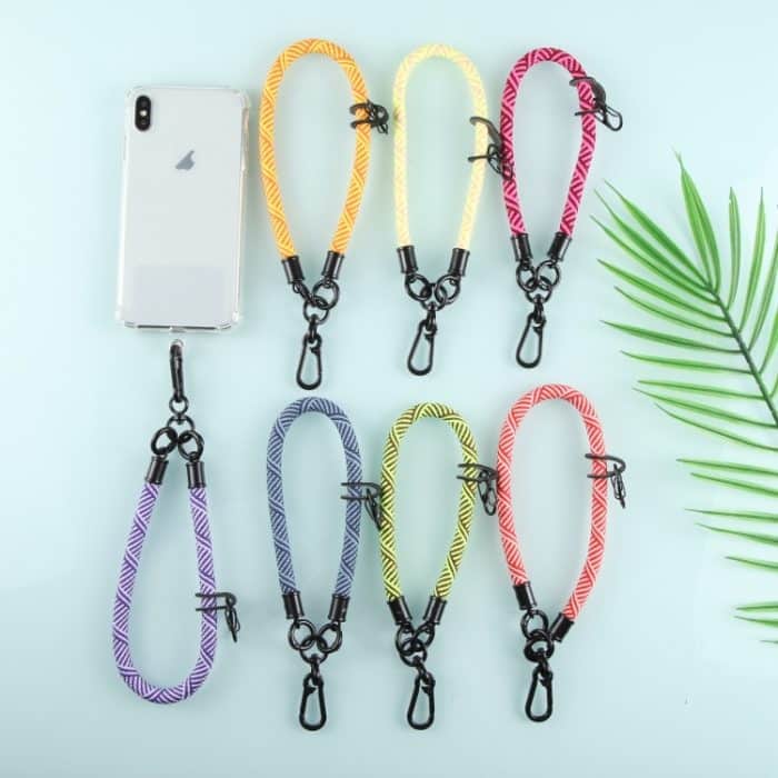 Universelles, kurzes Handgelenksband mit diagonalem Muster für Mobiltelefone – Bild 4
