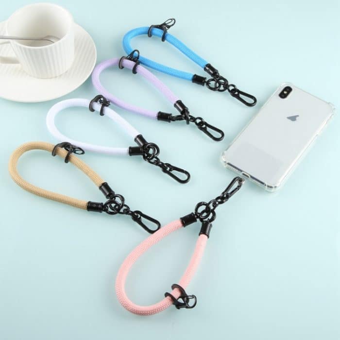 Universelles, einfarbiges, kurzes Handgelenksband für Mobiltelefone – Bild 3