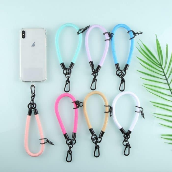 Universelles, einfarbiges, kurzes Handgelenksband für Mobiltelefone – Bild 4