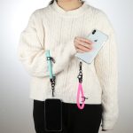 Universelles, einfarbiges, kurzes Handgelenksband für Mobiltelefone – Bild 5