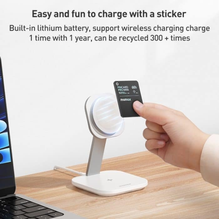 MOMAX PINCARD BR8-Karte, kabelloses Aufladen, Positionierung, Anti-Verlust-Gerät, PINCARD BR8 – Bild 6