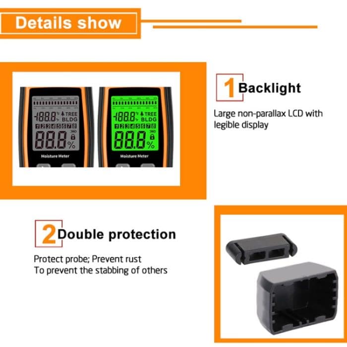 RZ862 Holzfeuchtemessgerät mit abnehmbarer Sonde, RZ862 – Bild 3